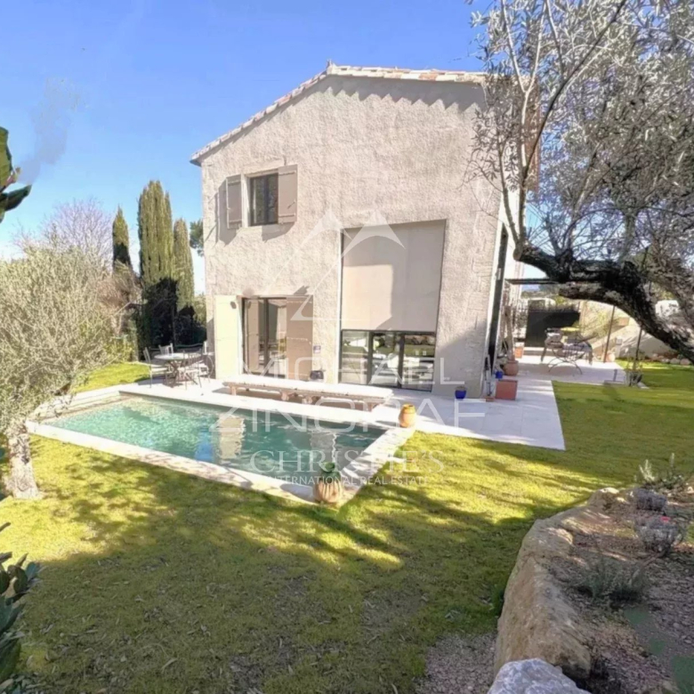 Single-story wooden house