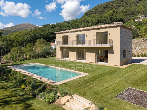 Proche Saint-Paul-de-Vence – Superbe propriété neuve provençale moderne