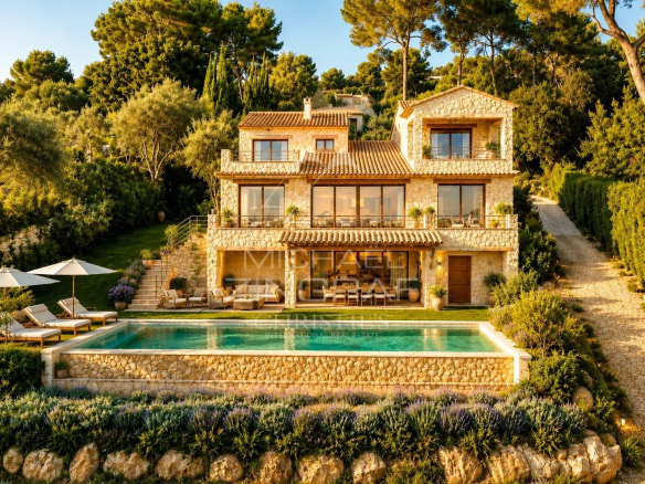 Saint-Paul-de-Vence – Villa premium avec vue panoramique mer et village