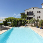 Proche Saint-Paul-de-Vence – Belle propriété provençale avec vue mer panoramique