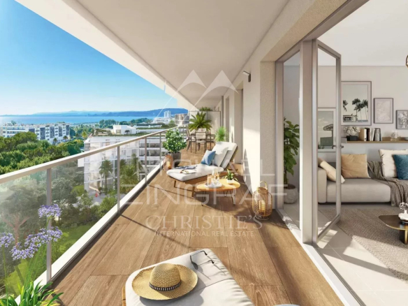 Proche nice – Appartement neuf avec vue mer exceptionelle