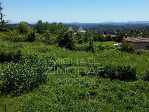 Proche Saint-Paul-de-Vence – Terrain constructible avec vue panoramique
