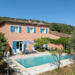 Villa with swimming pool, fruit trees, olive trees and open view