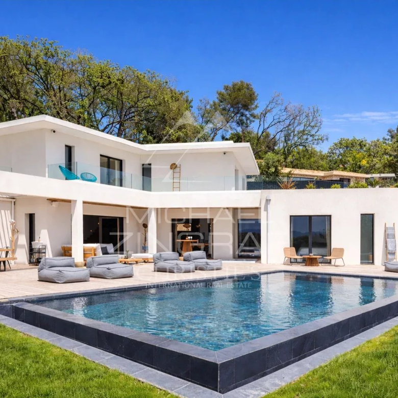 CANNES MONTROSE-RARE 3 PIECES AVEC VUE DEGAGEE JUSQU’A LA MER RESIDENCE DE GRAND STANDING AVEC PISCINE ET TENNIS