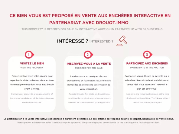 Enchères :  Proche Mougins – Propriété unique sur terrain plat