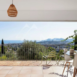 Contemporary villa with panoramic views of the hills and the sea