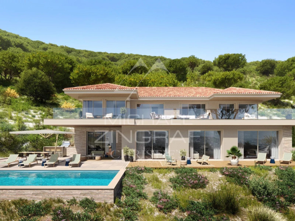Grimaud – Elégante Villa avec Vue Mer panoramique sur le Golfe de Saint-Tropez