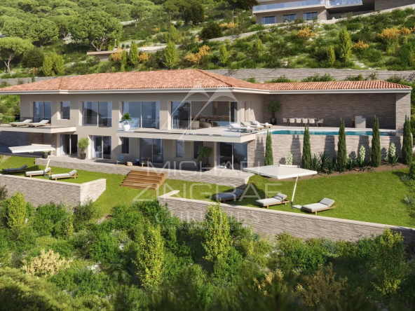 Grimaud – Villa Moderne et Lumineuse avec vue Mer panoramique sur le Golfe de Saint-Tropez