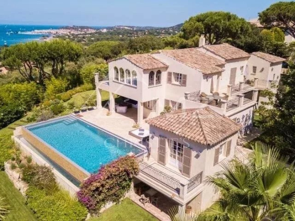 Proche Saint-Tropez – Charmante villa provençale vue mer