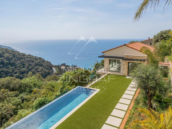 Villa contemporaine d’exception – Vue panoramique mer – Roquebrune-Cap-Martin