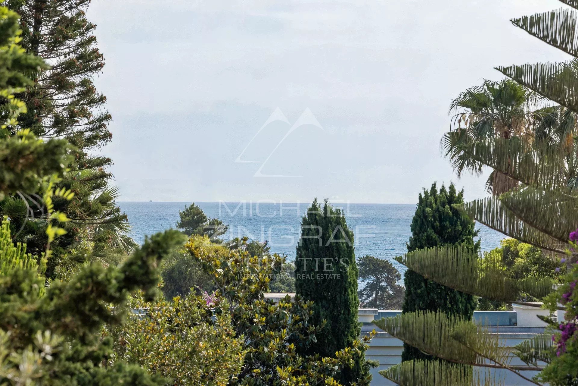 Sea view at Cap d'Antibes Sea view from a wooded park in Cap d'Antibes