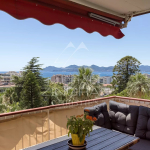 Cannes – Basse Californie – Superbe 3 pièces rénové avec vue mer panoramique