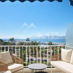 CANNES LA CROISETTE SPLENDIDE APPARTEMENT RENOVE 3 CHAMBRES VUE MER