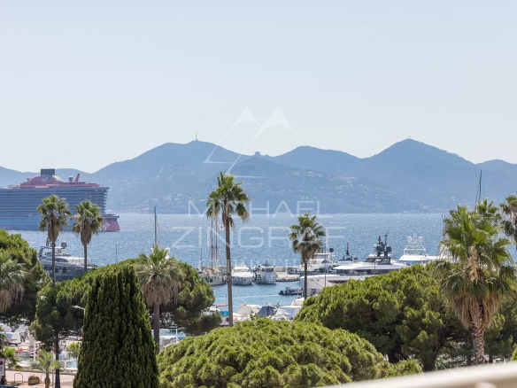 Cannes Palm Beach – 2-room apartment, luxuriously renovated – PANORAMIC SEA VIEW