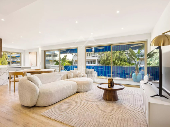 Cannes Palm Beach – Appartement 4 pièces rénové avec terrasses