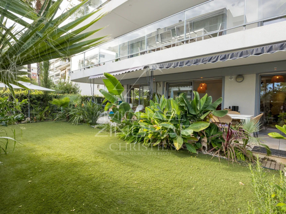 Appartement 3 pièces avec jardin privatif et piscine à Cannes, Palm Beach.