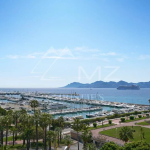 Cannes Croisette – Palm Beach – Rare – 5 pièces vue mer