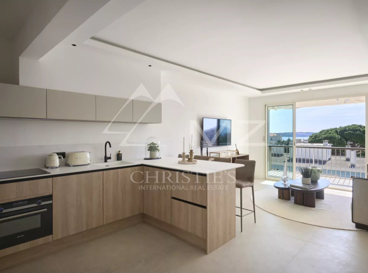 3-room apartment on the top floor in the city center