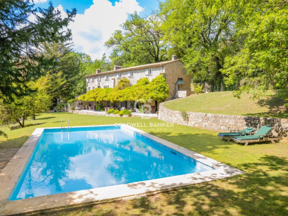 Châteauneuf de Grasse – maison du 19ème siècle avec vue panoramique