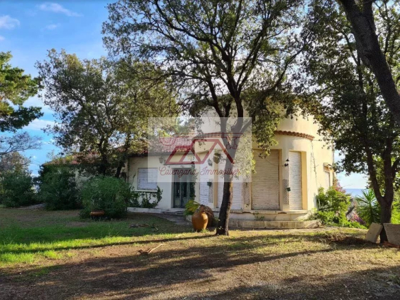 Propriété en bord de mer avec jardin