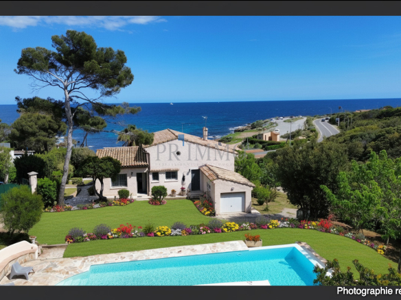Villa avec un grand terrain vue mer aux Issambres