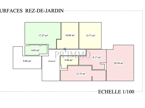 Plan de surface d'un terrain à bâtir aux Issambres avec des dimensions spécifiques.
