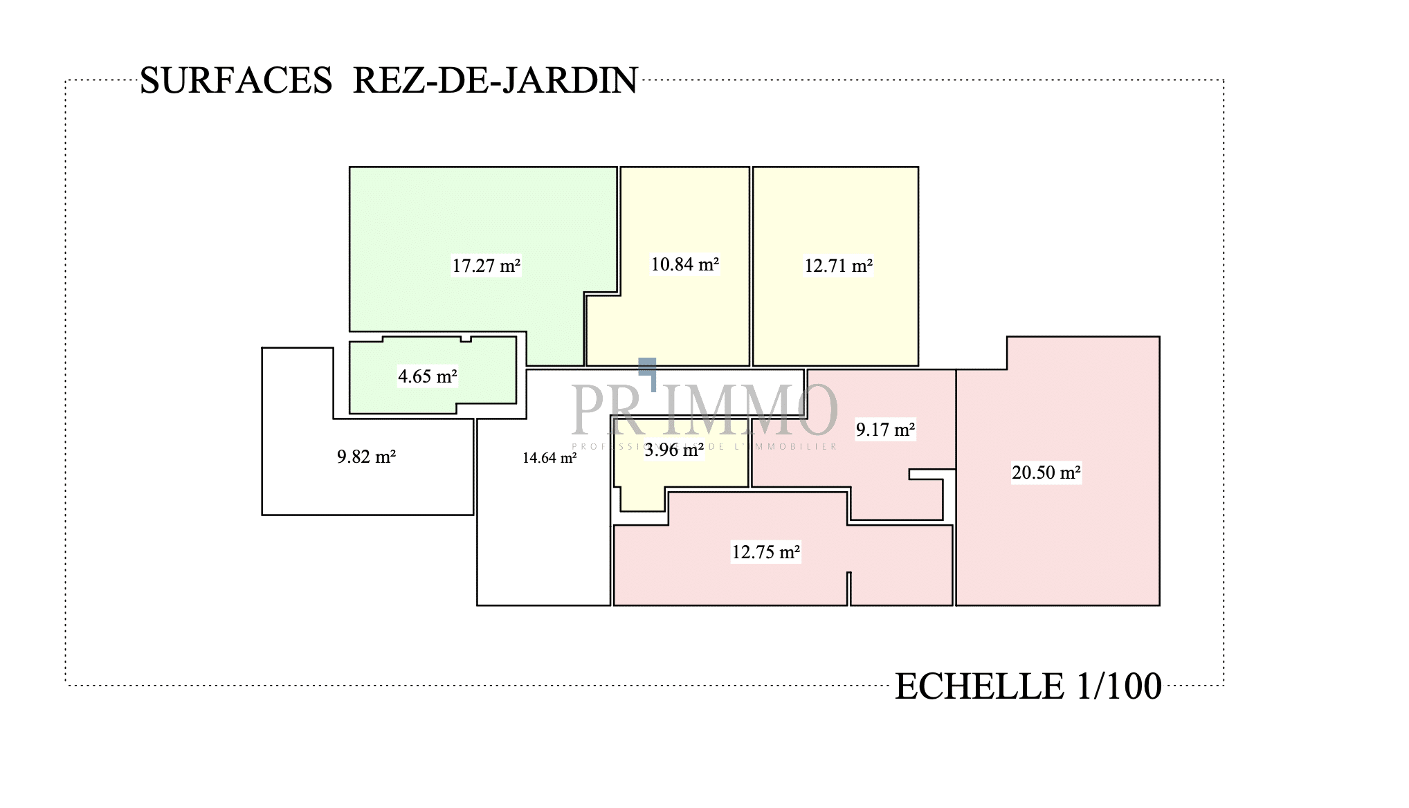 Plan de surface du terrain à bâtir Plan de surface d'un terrain à bâtir aux Issambres avec des dimensions spécifiques.