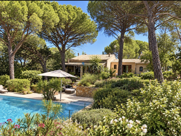 4-room villa with swimming pool and independent studio, surrounded by pine trees in Vidauban.