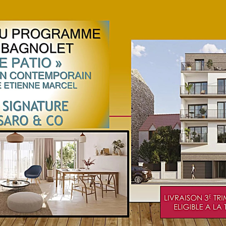 GRAND DUPLEX DE 4 PIECES AVEC TERRASSES DANS RESIDENCE DE STANDING A TAILLE HUMAINE PROCHE METRO ROBESPIERRE !