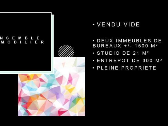 ENSEMBLE IMMOBILIER DE BUREAUX DE STANDING AVEC STUDIO ET ENTREPROT