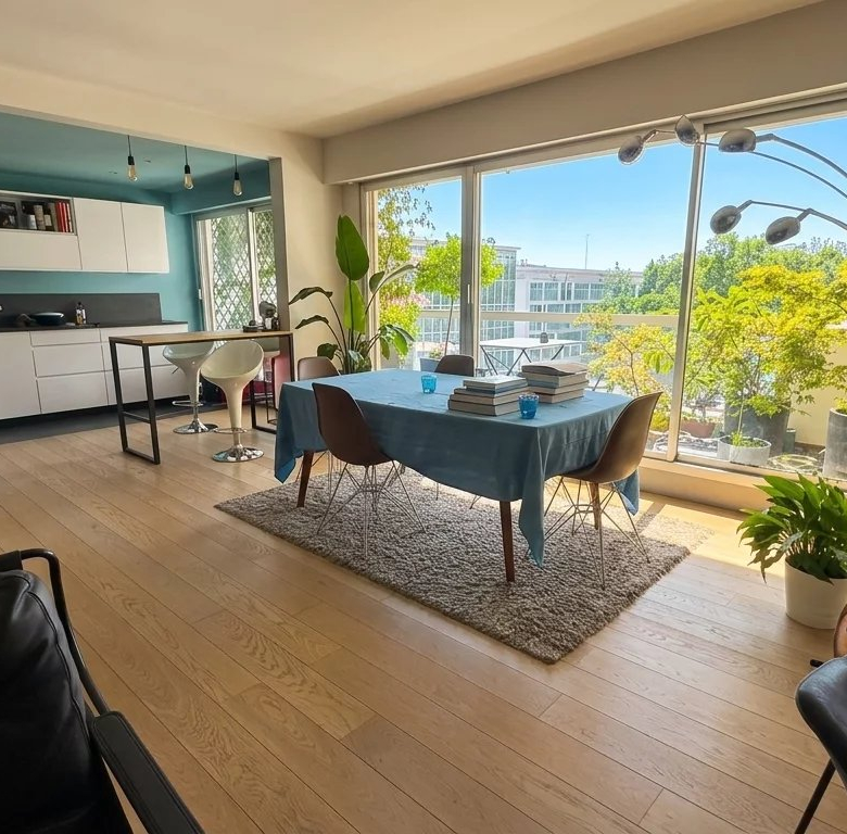 Appartement familial traversant sans vis-à-vis