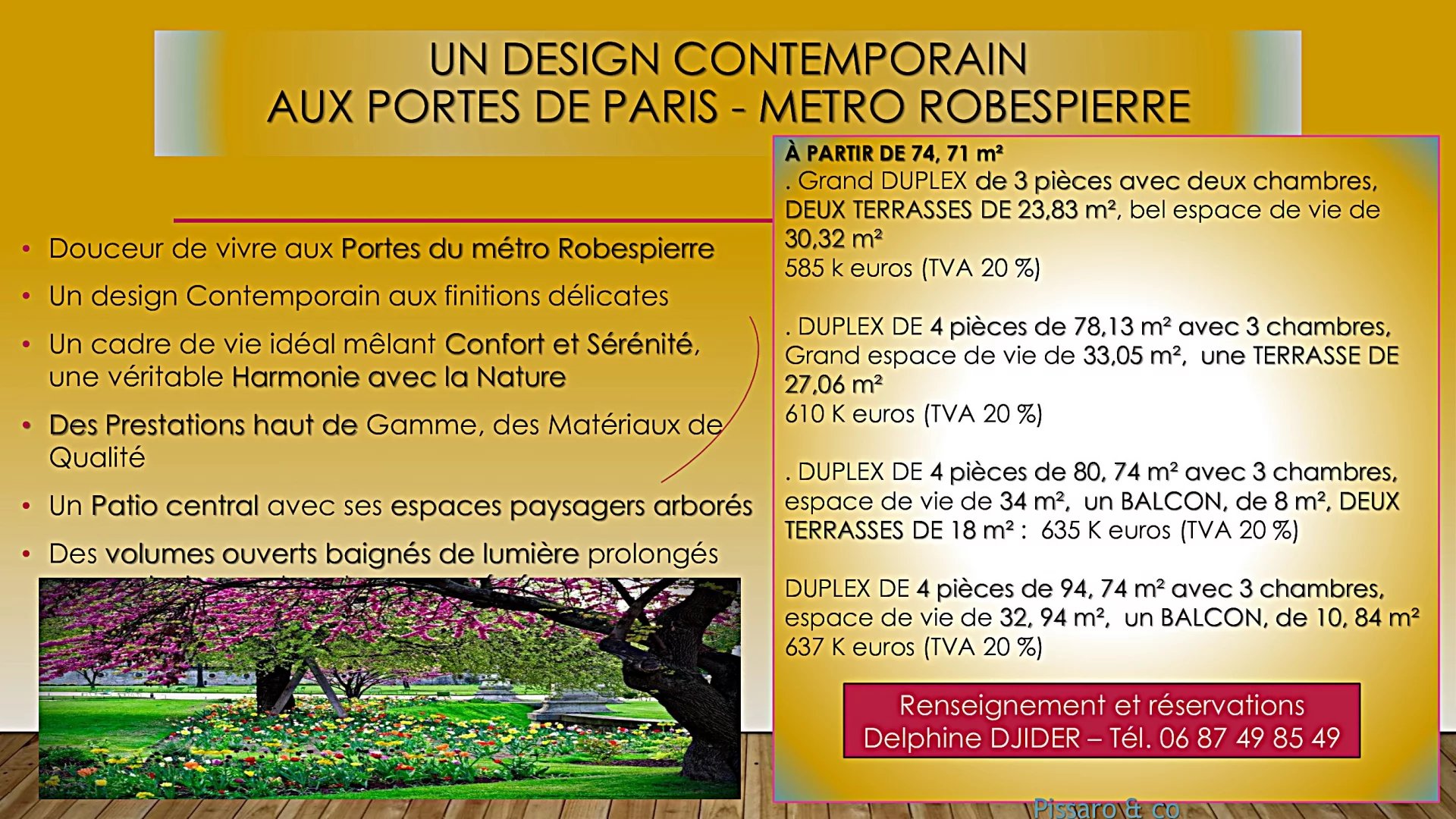 Grand duplex de 4 pièces à Montreuil Annonce immobilière pour un grand duplex de 4 pièces avec terrasses à Montreuil, près du métro Robespierre.