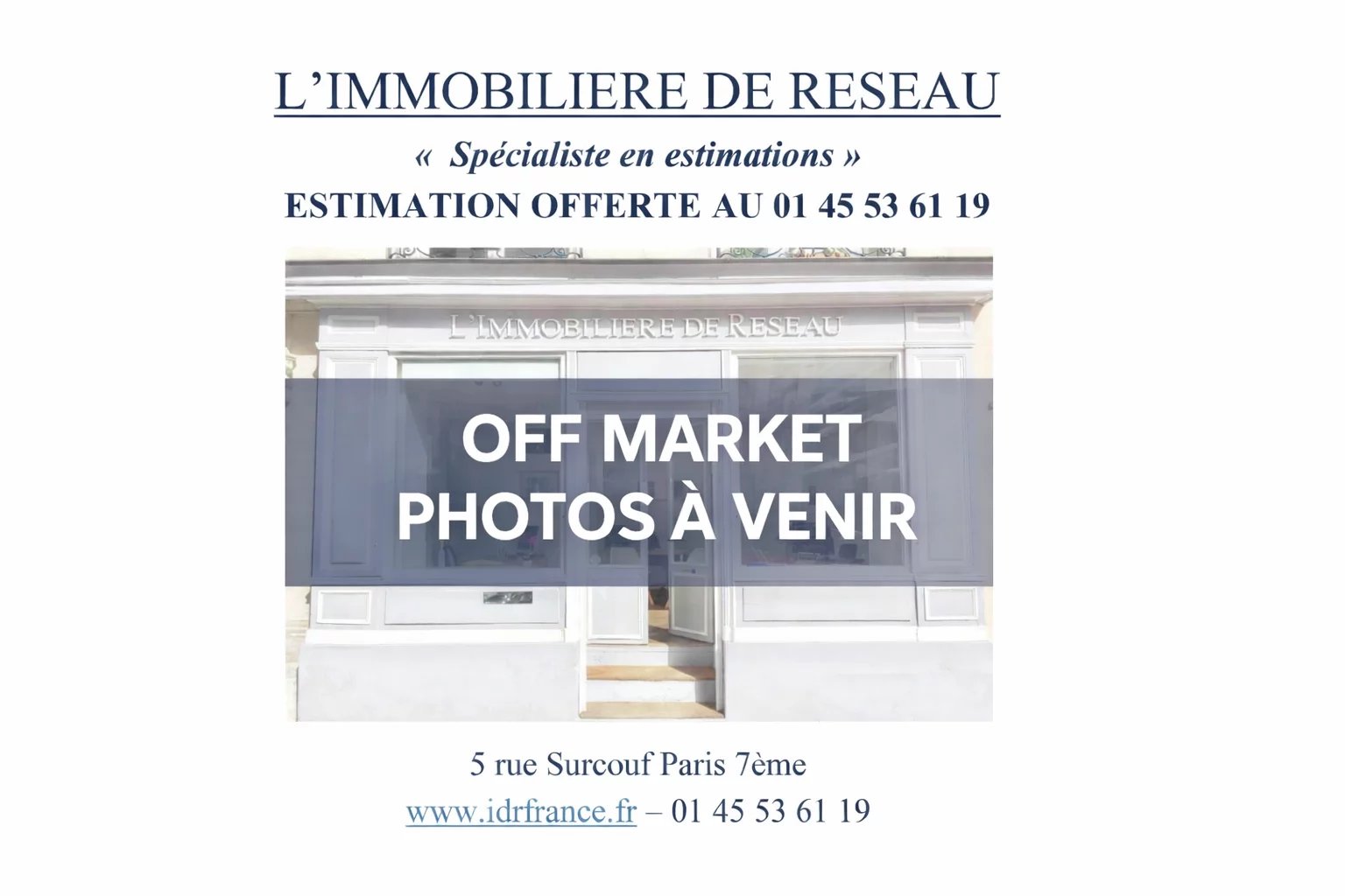 Vente appartement Paris 15ème Annonce immobilière pour vente d'appartement à Paris 15ème, mentionnant l'estimation offerte.