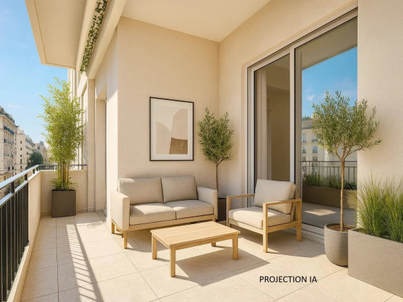 Appartement 3P de prestige rénové avec terrasse – Musiciens, Nice