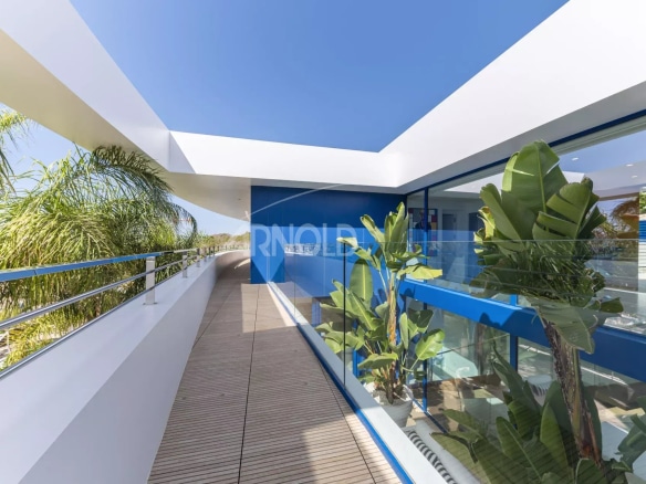 Modern villa with sea and vegetation views in Calpe, Alicante.