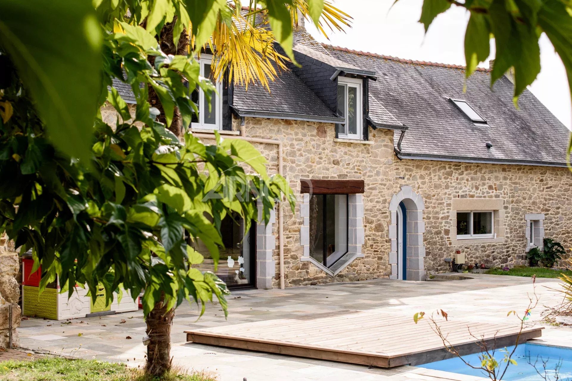 Contemporary farmhouse with swimming pool in Surzur Contemporary renovated farmhouse with swimming pool, located in a peaceful hamlet in Surzur.
