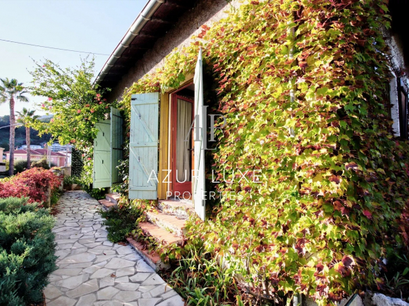 Menton Val de Gorbio – Maison 3/4 pcs 100 m² – jardin ensoleillé – parking