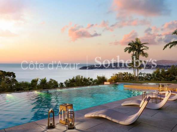 Cap d’Ail, programme neuf de standing, penthouse 4 pièces avec vue mer.