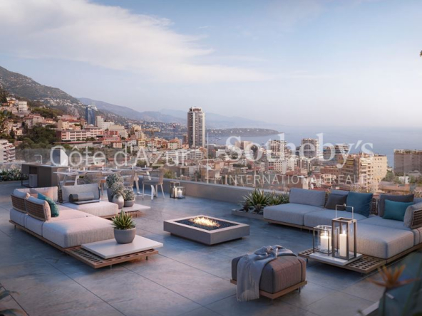 Appartement de prestige à Beausoleil – Vue mer panoramique – Rooftop – Nouveau programme