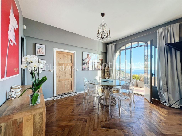 For sale the turbia: sea view house with garage 15 minutes from Monaco