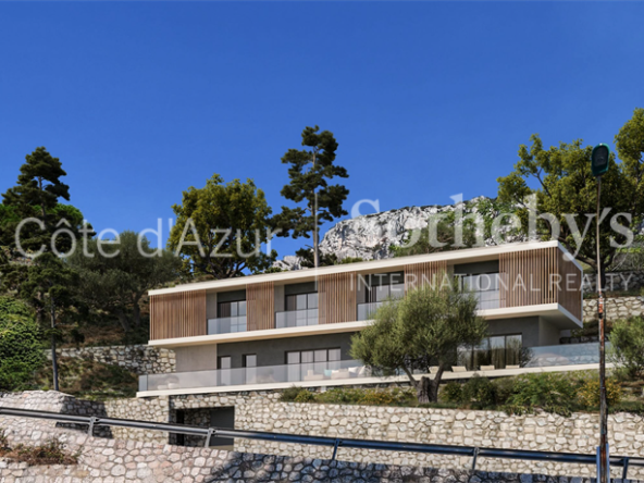 Experience the exception in Èze: Contemporary villa with panoramic sea view, project in progress.