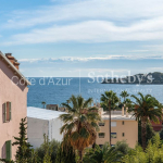 3-room apartment in Beaulieu-sur-Mer city center, terrace, sea and hills view