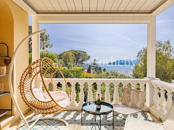 Cannes Croix des Gardes – Confortable villa vue mer panoramique