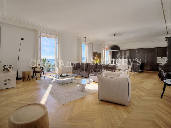 Cannes Californie, magnificent 4-room bourgeois apartment with panoramic sea view