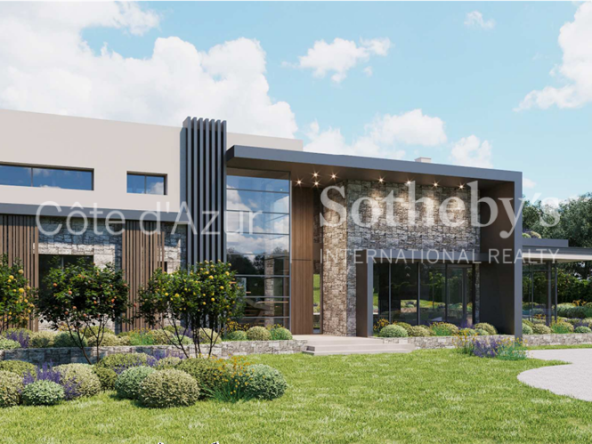 Building land 4270m² – Building permit for villa 343m² – Panoramic view – Mougins
