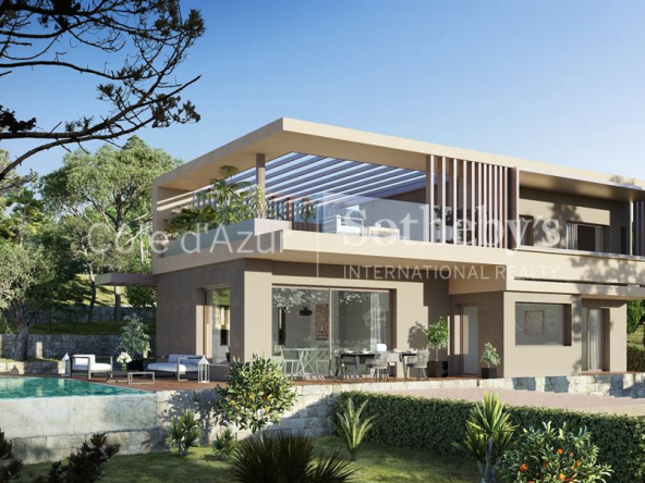 Mougins – Domaine fermé – villa contemporaine neuve – prestations haut de gamme.