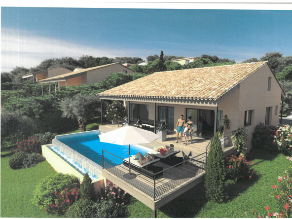 Villa T5- Sari- Solenzra, vue mer