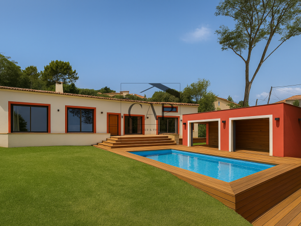 Prestigious T5 villa of 196 m2 with swimming pool – fully renovated