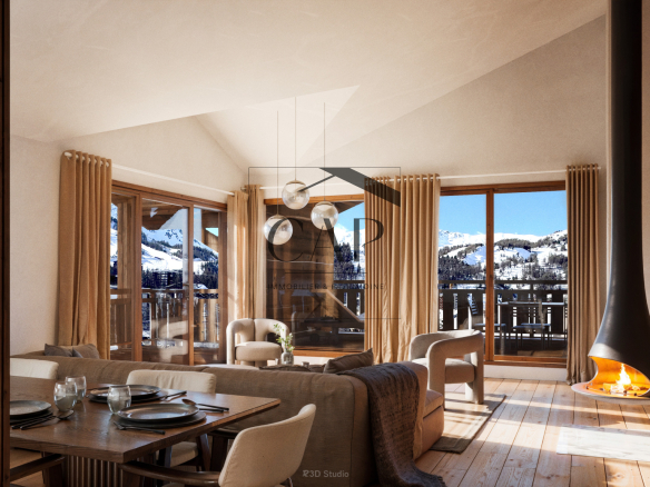 Magnifique appartement LODGE T5 duplex avec terrasse au pied