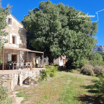 Vue Alpilles et Luberon ANCIEN CORPS DE FERME de 1804 et vil